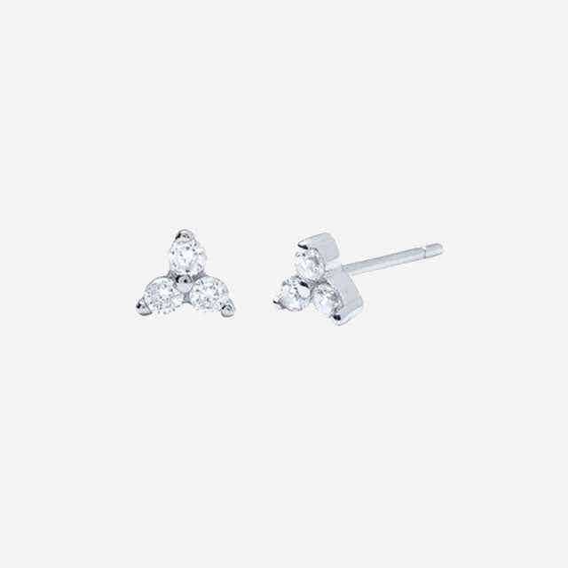 Mini Zirconia Stiftörhängen 925 Silver