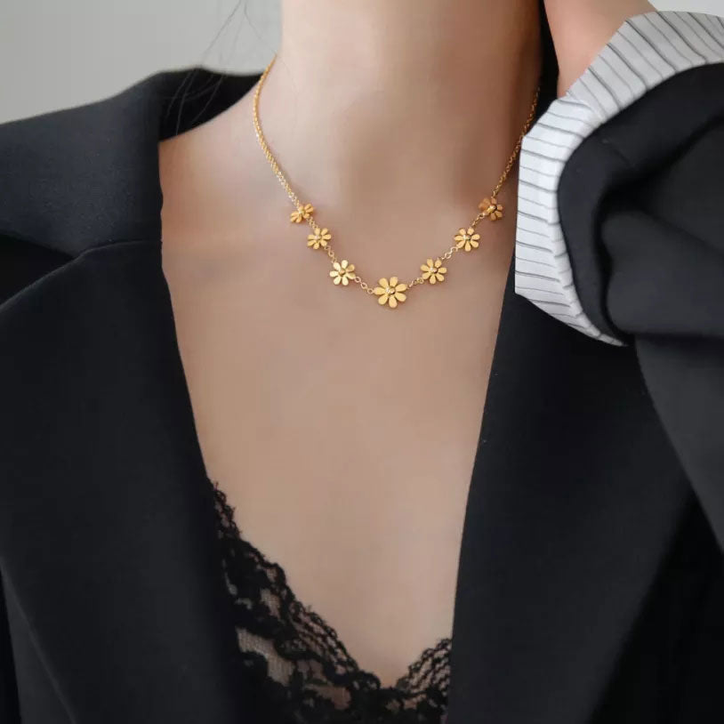 Marguerite Halsband 18K Guldpläterad