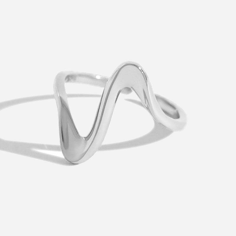 Wave Ring 925 Silver