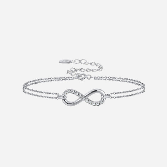 Zirconia Infinity Armband 925 Silver