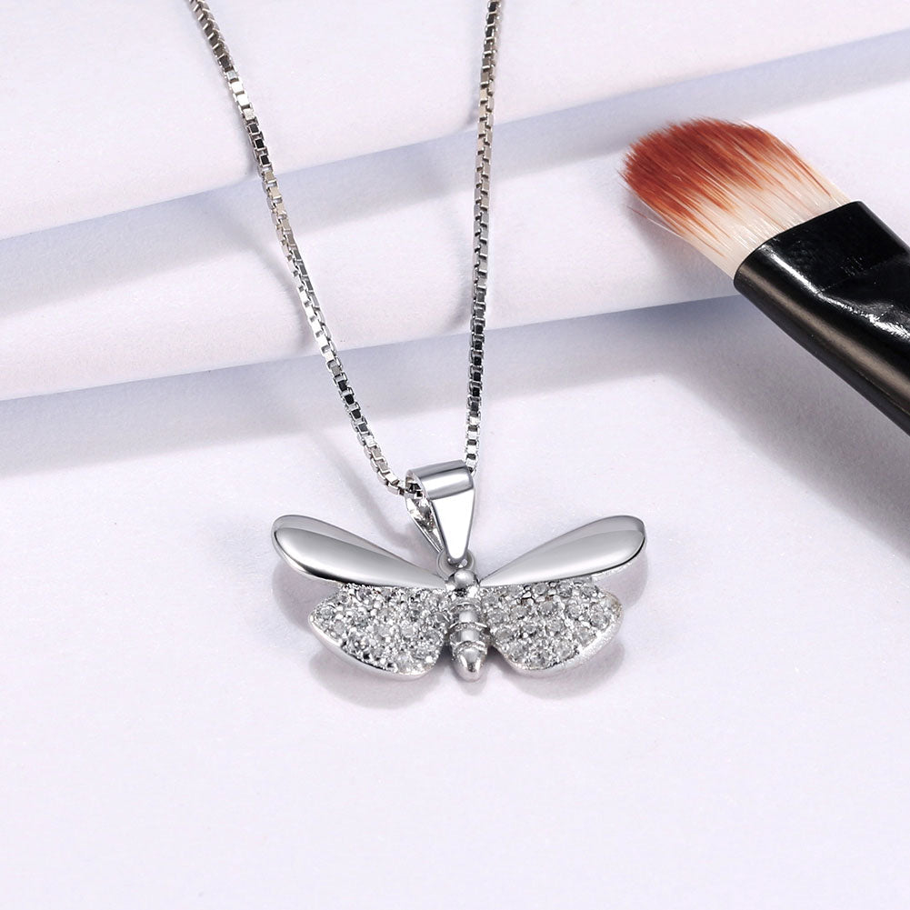 Butterfly Zirconia Halsband 925 Silver